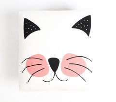 Cat Embroidered & Upholstered Stool