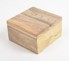 Minimal Raw Mango Wood Storage Box