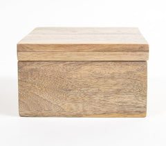 Minimal Raw Mango Wood Storage Box