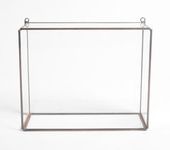 Minimal Metal & Glass Hanging Wall Shelf