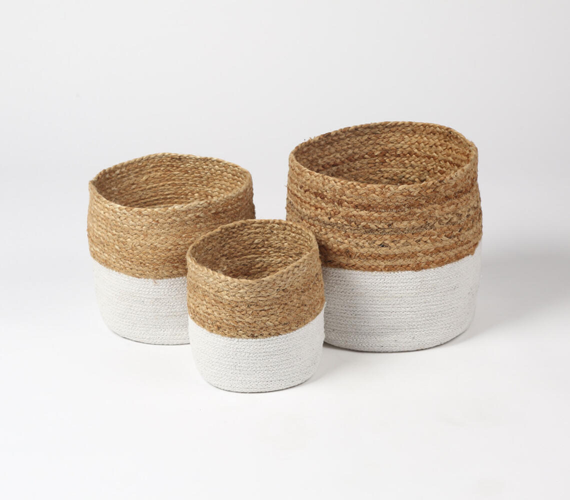 Hand Braided Baskets (set of 3)