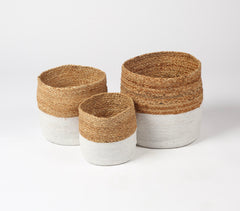 Hand Braided Baskets (set of 3)