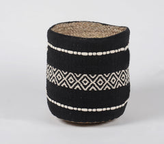 Monochrome Cotton & Jute Basket