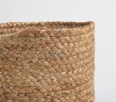 Hand Braided Jute Basket