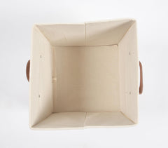 Crochet Lace Cotton Foldable Storage Hamper