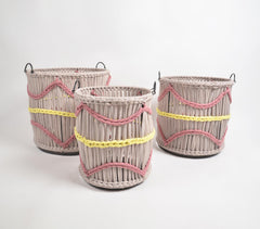 Pastel Cotton Cord Baskets (Set of 3)