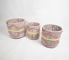 Pastel Cotton Cord Baskets (Set of 3)