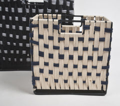 Monochrome Cotton Cord Baskets (Set of 2)