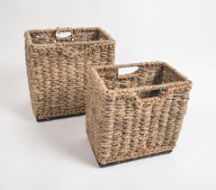 Woven Jute Rope Baskets (Set of 2)
