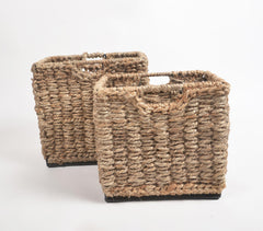 Woven Jute Rope Baskets (Set of 2)