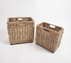 Woven Jute Rope Baskets (Set of 2)