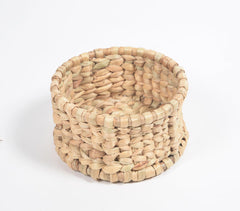 Water Hyacinth Candle & Potpourri Basket With Cane Frame