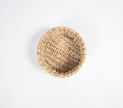 Water Hyacinth Candle & Potpourri Basket With Cane Frame