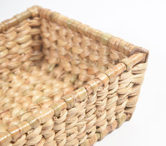 Woven Water Hyacinth Towel Organiser