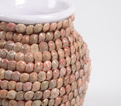 Coastal Pink Seashell Flower Vase