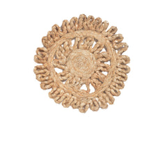 Braided Jute Floral Wall Art (Set of 2)