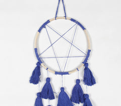 Starry Navy Blue Tasseled Wall Decor