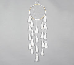 Starry White Tasseled Wall Decor