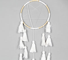 Starry White Tasseled Wall Decor