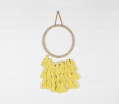Yellow-Tasseled Wall Decor