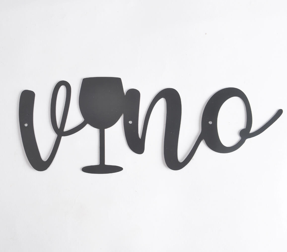 Iron 'Vino' Wall Décor