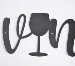 Iron 'Vino' Wall Décor