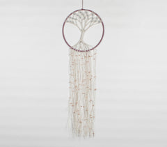 Jute & Glass Beads Tree-Coil Decorative Wall Hanging