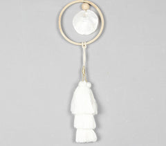 Wooden Ring Tasseled Wall Decor