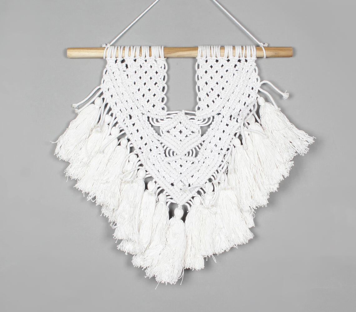 Cotton Macrame Tasseled Wall Decor