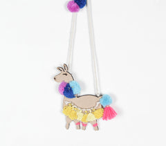 Pompoms & Tasseled-Accents Unicorn Wall Decor