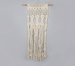 Cotton Macrame Fringed Wall Decor