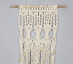 Cotton Macrame Fringed Wall Decor
