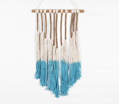 Lurex-Wrapped Ombre Wall Hanging