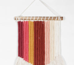Thread-Wrapped Rope Tasseled Wall Decor