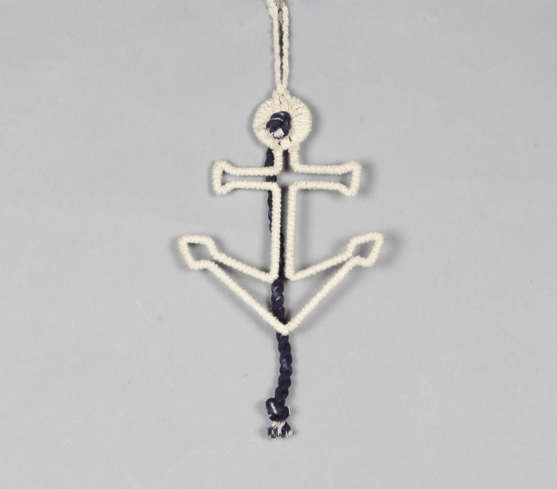 Cotton-Wrapped Anchor Wall Decor