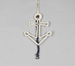 Cotton-Wrapped Anchor Wall Decor