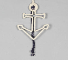 Cotton-Wrapped Anchor Wall Decor