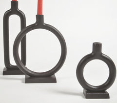 Iron Black Candle Holders (Set of 3)
