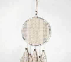 Monochrome Tasseled Dreamcatcher