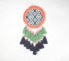 Statement Tasseled & Printed Dreamcatcher