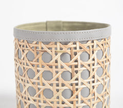 Faux Leather Grey Planter