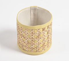 Faux Leather Lemon Yellow Planter