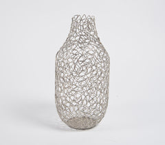 Cluttered Diamonds Iron Flower Vase
