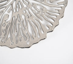 Antique Aluminium Coral Wall Plate