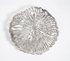 Antique Aluminium Coral Wall Plate