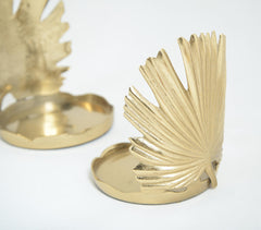 Palm Leaf Aluminium Hurricanes (Set of 2)