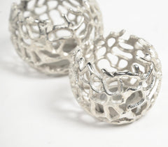 Antique Aluminium Coral Votives (set of 2)