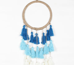 Jute-Wrapped Hoop Nautical-Tasseled Wall Decor