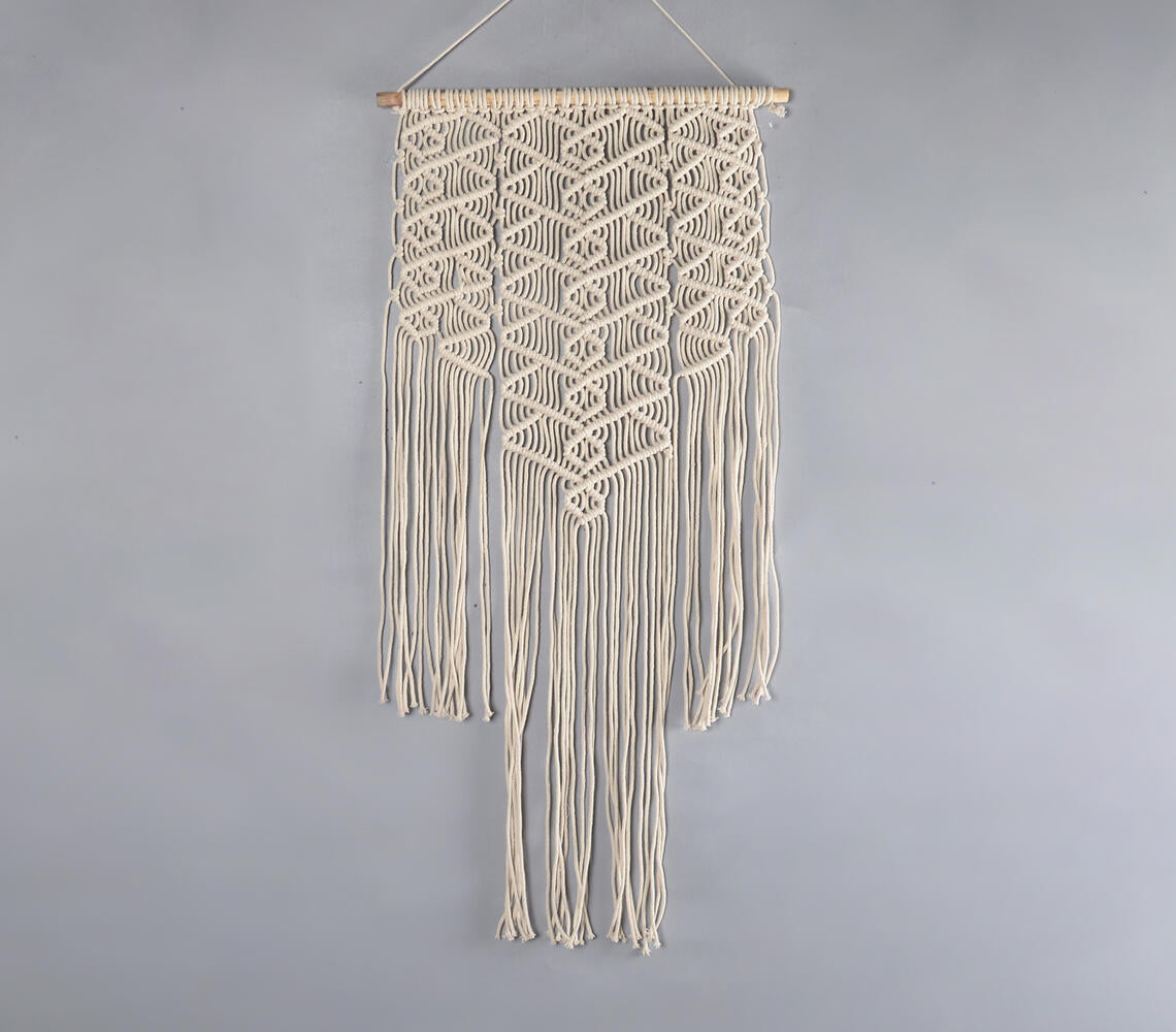 Boho Layered Macrame Illusion Wall Hanging