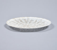 Seived Round White Tabletop Decorative